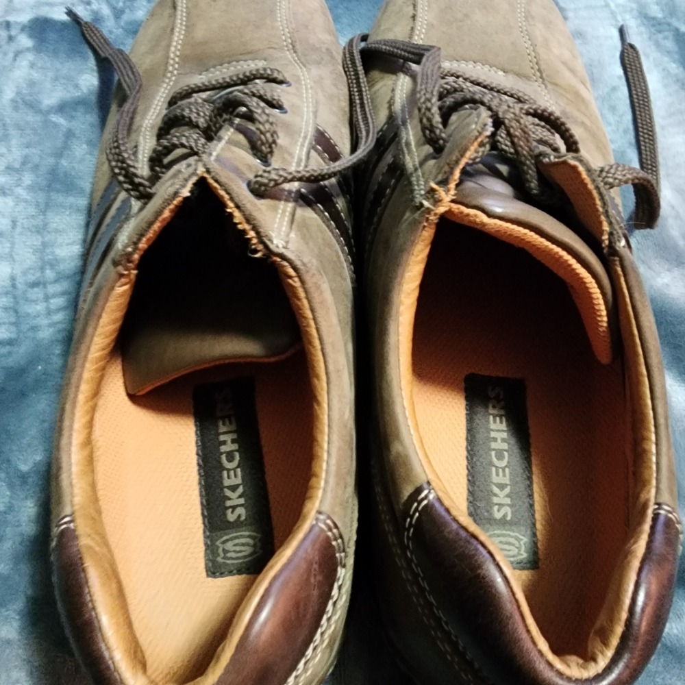 Sketchers Sn‎ 4400 Color Code Dsch Men's Size 13 US Leather Upper Balance Brown